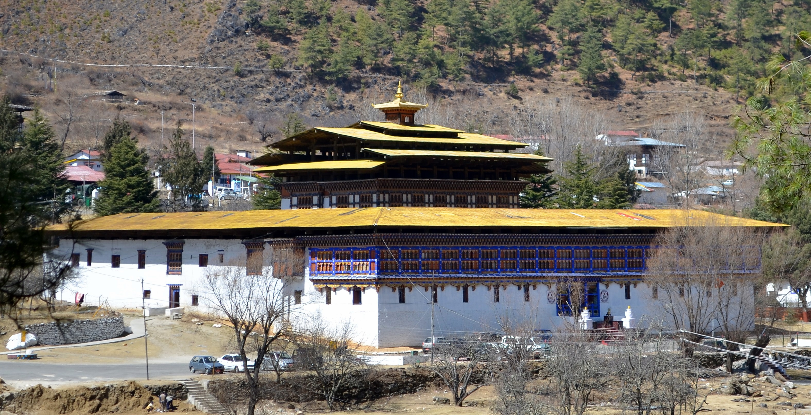 The Haa Dzong in Bhutan which houses the Headquarters of Indian Military Training Team (IMTRAT)