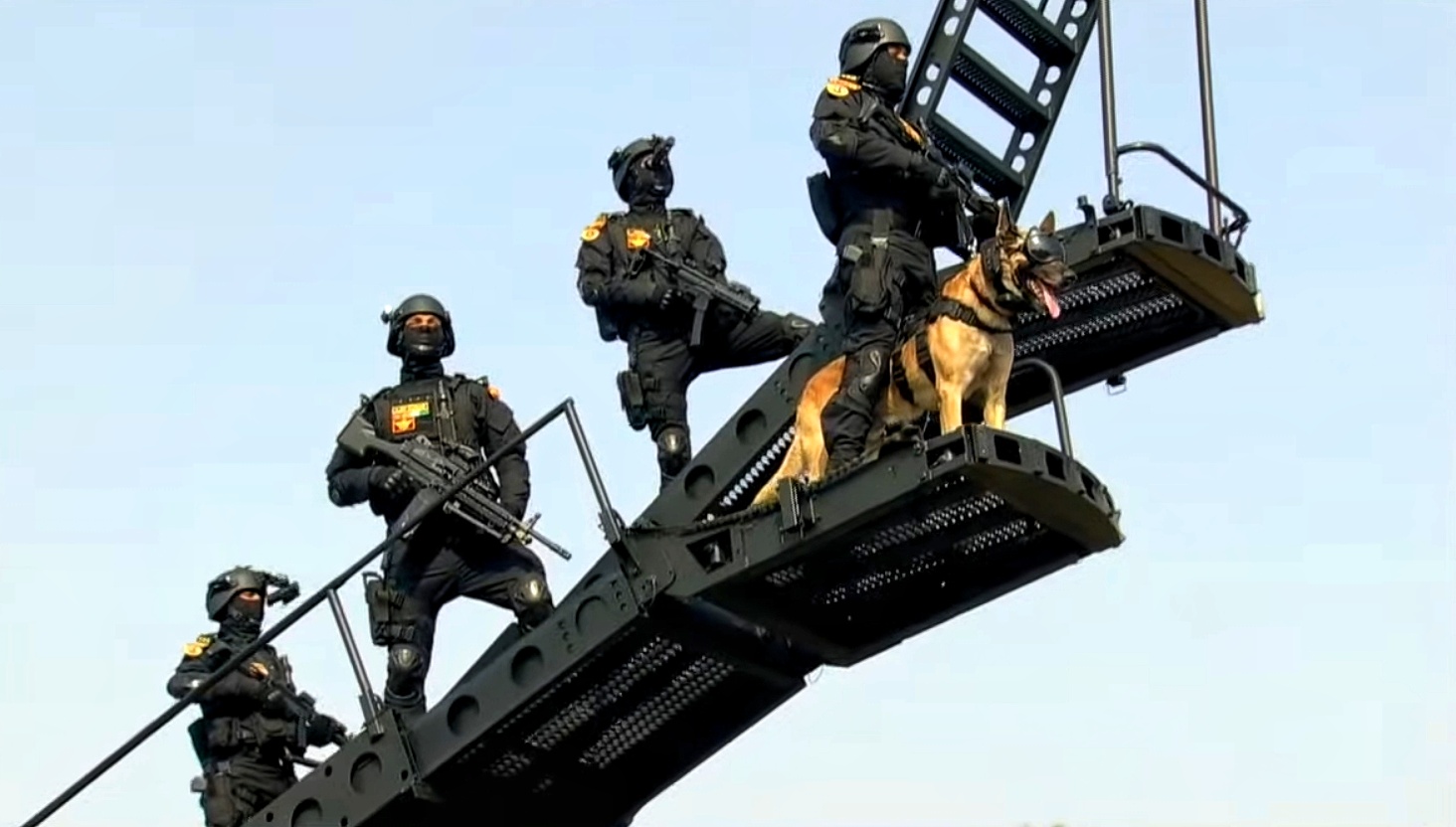NSG operator with SIG MPX, M249 SAW and MP5 during Republic Day parade in 2021.
