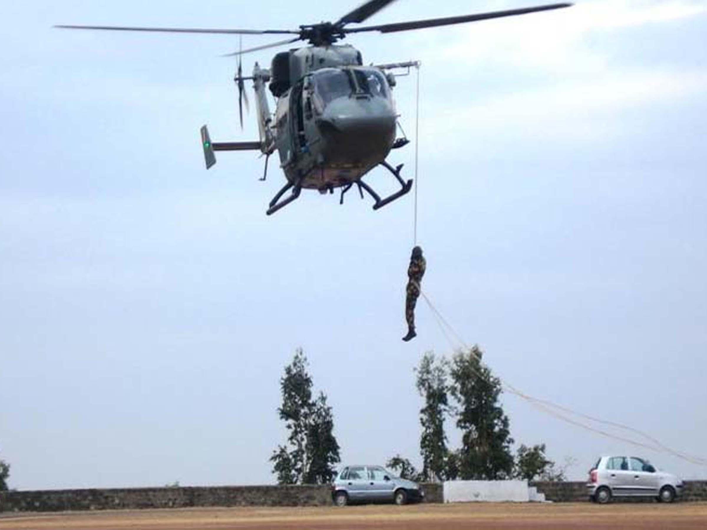 NDRF personnel undergoing training